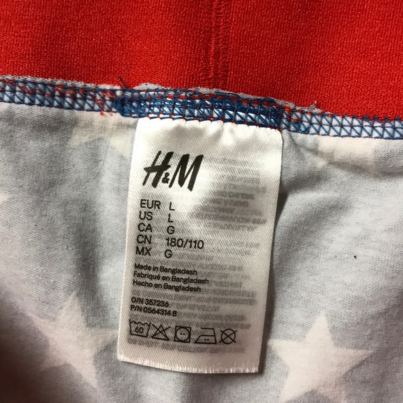 H&M American Flag Boxer briefs Lg 🇺🇸 - Picture 4 of 5